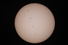 Transit Solaire de l'ISS